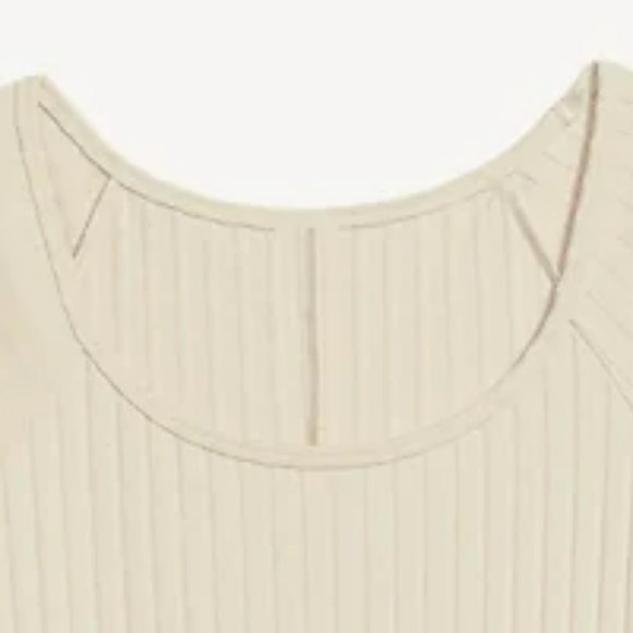 Fitted Scoop-Neck Rib-Knit Mini Dress - Picture 3 of 8